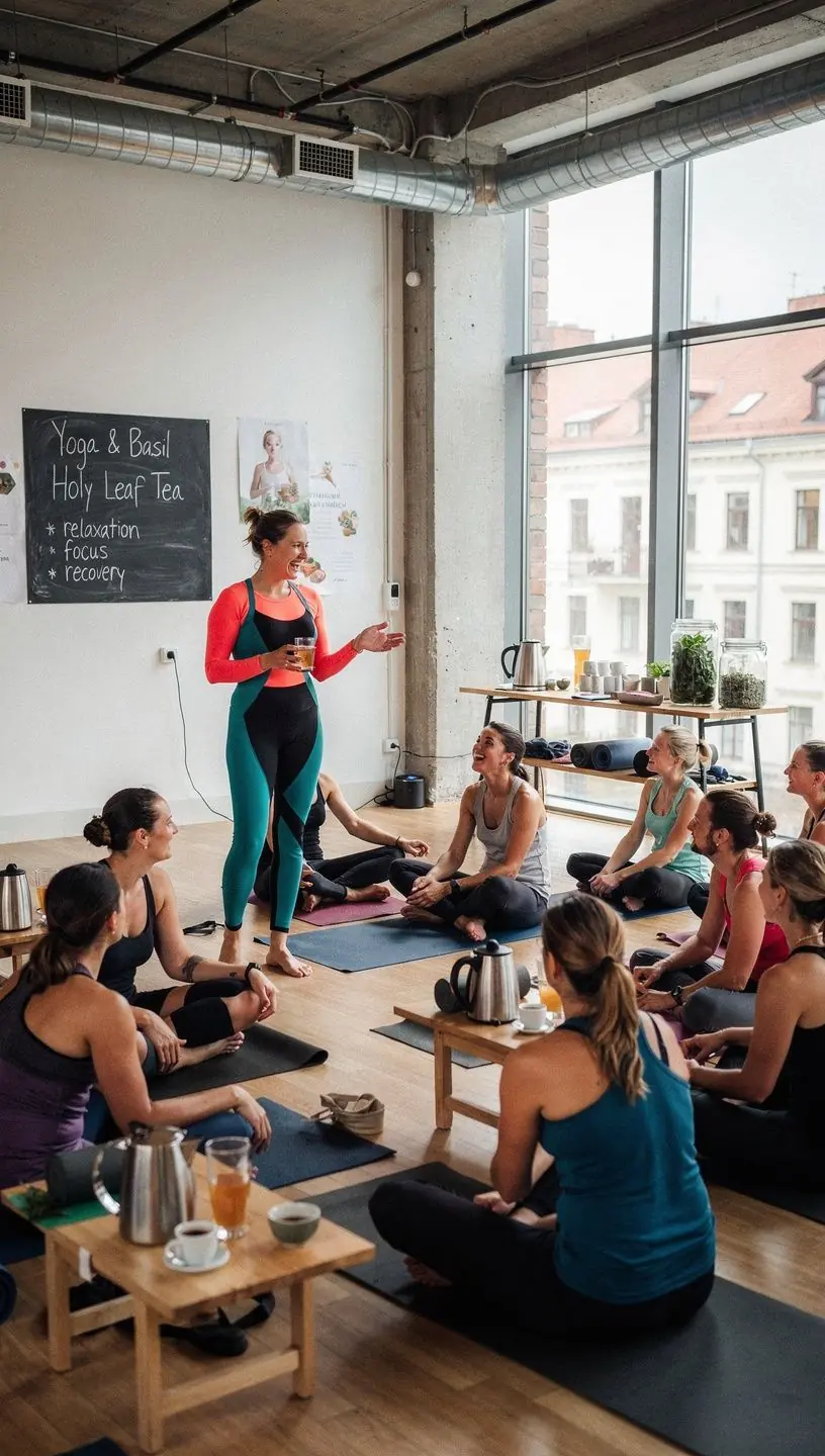 Šventojo baziliko arbatos pakuotė, skirta širdies ir kraujagyslių sveikatai.
